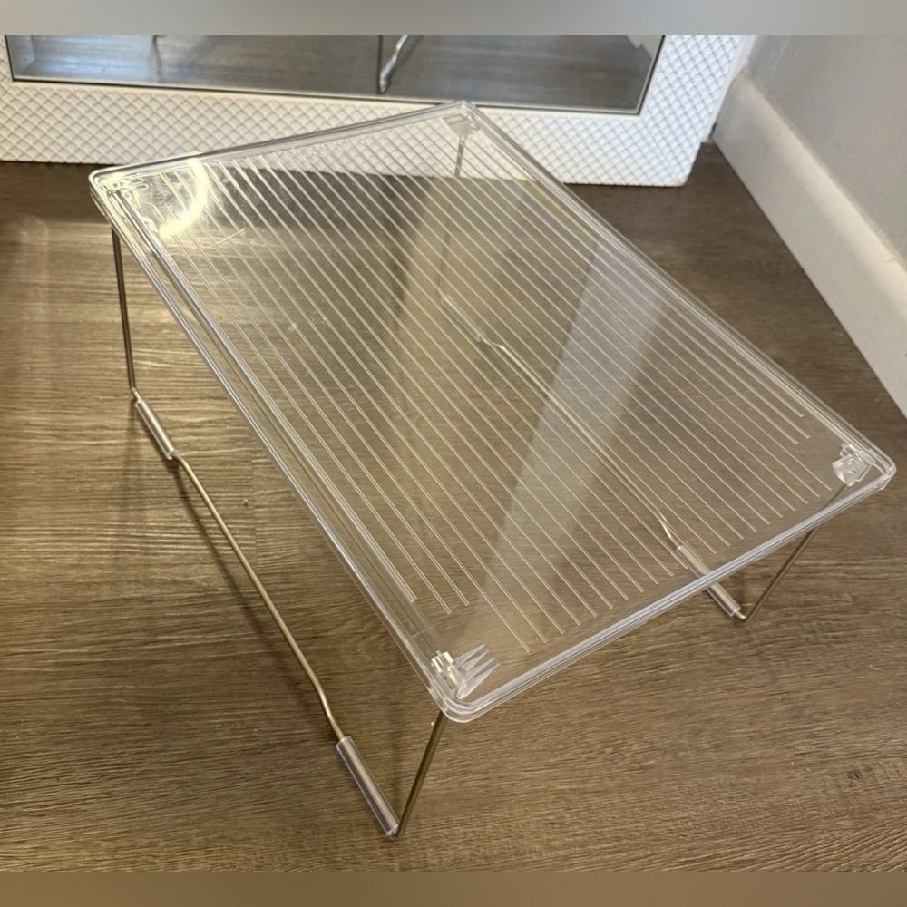 Clear Acrylic Shelf Riser / Organizer Display Stand